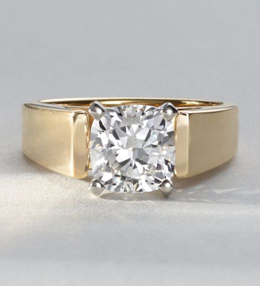 A 14k Yellow Gold Engagement Ring